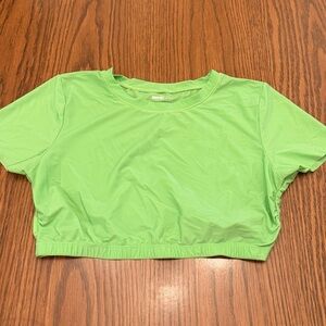 aerie Neon Green Smoothez Crop Top